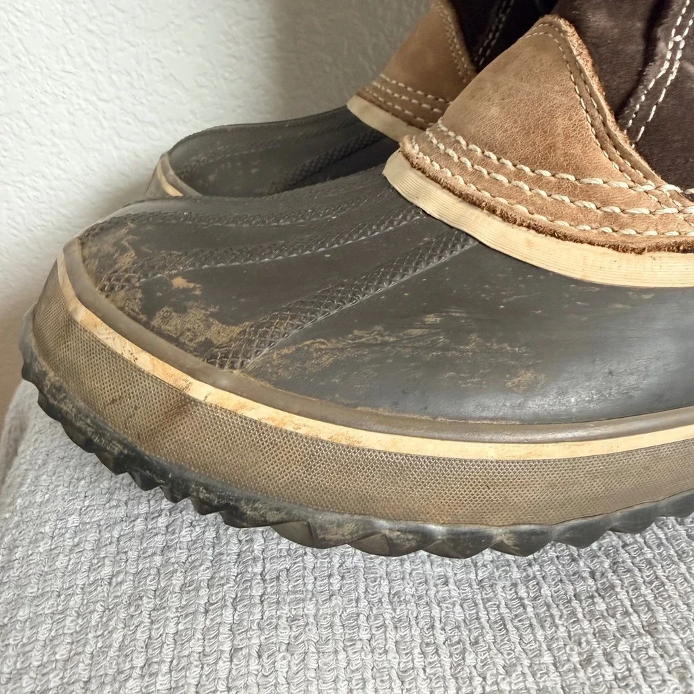 Sorel Joan of Arctic Waterproof Winter Boots Brown Suede USA 11 NL1540-248